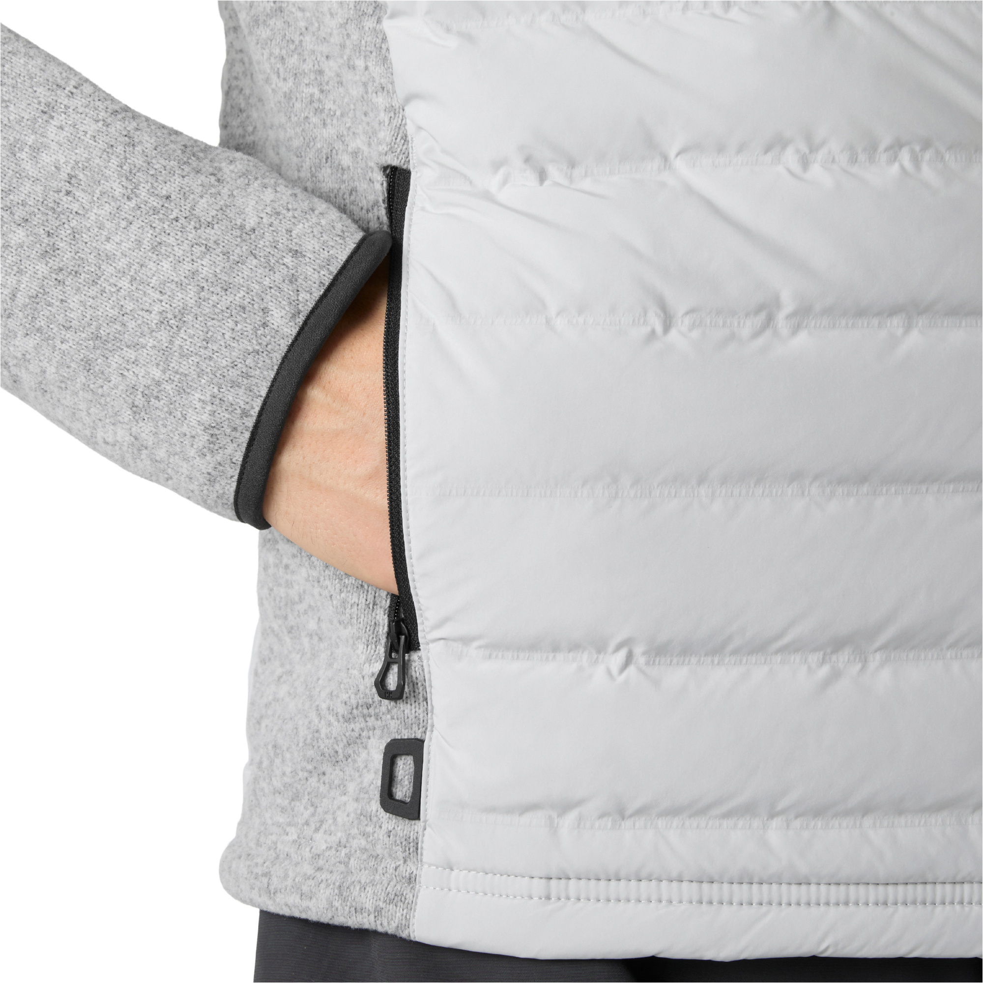 2026 Helly Hansen Mens Skagen Hybrid Knit Insulator Jacket 34593 - Grey Fog